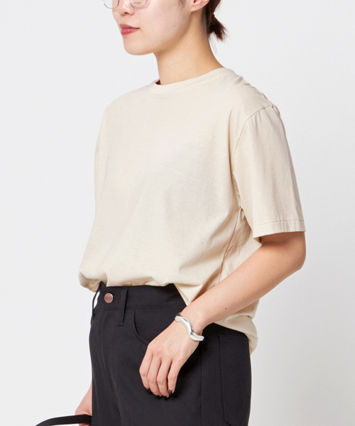 AP STUDIO（エーピーストゥディオ）の「ベーシックTシャツ（Tシャツ/カットソー・レディース・ホワイト/ブラック/アイボリー・FREE）」の19枚目の写真