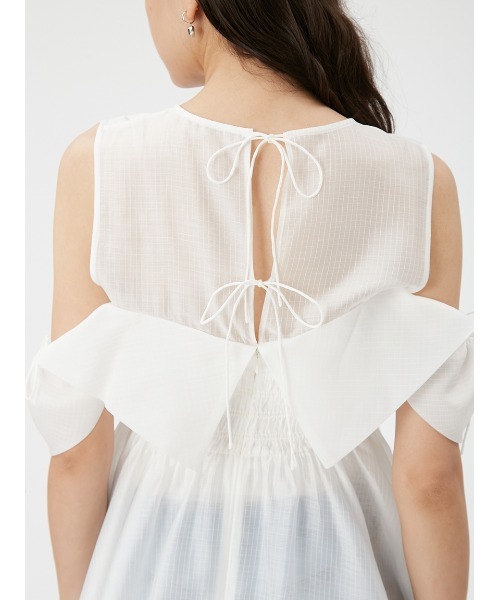 FRAY I.D（フレイアイディー）の「オフショルペプラムブラウス（シャツ/ブラウス・レディース・クリーム/ホワイト/ブラック・FREE）」の15枚目の写真