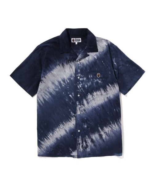 A BATHING APE（アベイシングエイプ）の「APE HEAD ONE POINT TIE DYE SHIRT M（シャツ/ブラウス・メンズ・ブラウン/グレー・LARGE/MEDIUM/X-LARGE）」の2枚目の写真