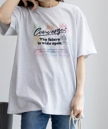 CONVERSE カラフルシューズプリントBIGTシャツ