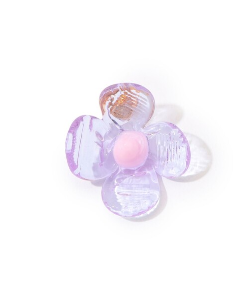 LEVENS（レヴェンス）の「LEVENS JEWELS FLOR EARRING（ピアス（片耳用）・レディース・グリーン系その他/ライトパープル/イエロー系その他2・FREE）」の3枚目の写真
