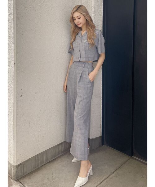 GYDA（ジェイダ）の「クロップドOPENカラーシャツ（シャツ/ブラウス・レディース・その他1/ブラック/オフホワイト・FREE）」の17枚目の写真