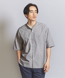 BEAUTY&YOUTH UNITED ARROWS（ビューティーアンドユースユナイテッドアローズ）の「バンドカラー スクエア ショートスリーブ シャツ（シャツ/ブラウス・メンズ）」