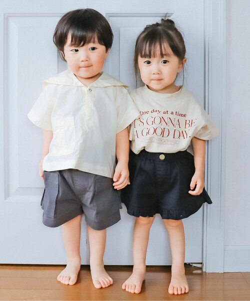 p.premier(ピードットプルミエ)の「BIGポケットハーフパンツ(その他パンツ・キッズ・ブラウン/カーキ/チャコール・100/110/120/80/130/140/90)」の7枚目の写真