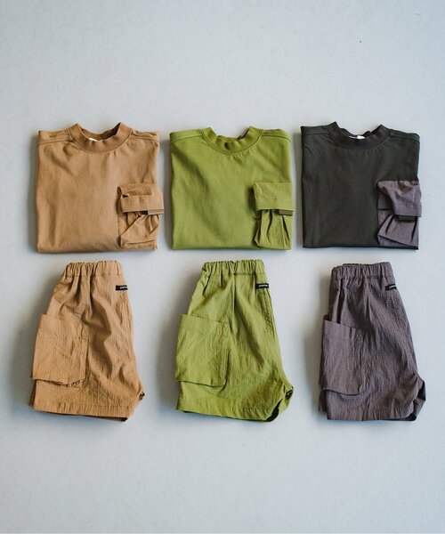 p.premier(ピードットプルミエ)の「BIGポケットハーフパンツ(その他パンツ・キッズ・ブラウン/カーキ/チャコール・100/110/120/80/130/140/90)」の11枚目の写真
