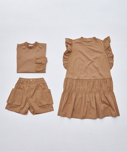 p.premier(ピードットプルミエ)の「BIGポケットハーフパンツ(その他パンツ・キッズ・ブラウン/カーキ/チャコール・100/110/120/80/130/140/90)」の12枚目の写真