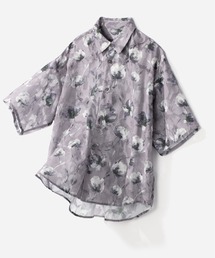 HARE | フラワージャガードシアーシャツSS(HARE)(シャツ/ブラウス)