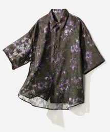 HARE | フラワージャガードシアーシャツSS(HARE)(シャツ/ブラウス)