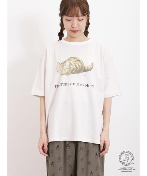 Samansa Mos2（サマンサ モスモス）の「【PETER RABBIT(TM)×Samansa Mos2】モペットTシャツ（Tシャツ/カットソー・レディース・ミント/オフホワイト/ベージュ・F）」の18枚目の写真