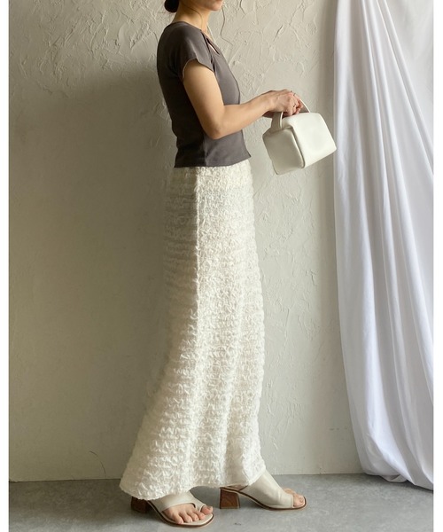 She's Closet(シーズクローゼット)の「アシンメトリーカットアウト半袖クロップ丈ショートTシャツ(Tシャツ/カットソー・レディース・ブラック/チャコールグレー/グリーン/クリーム・FREE)」の18枚目の写真
