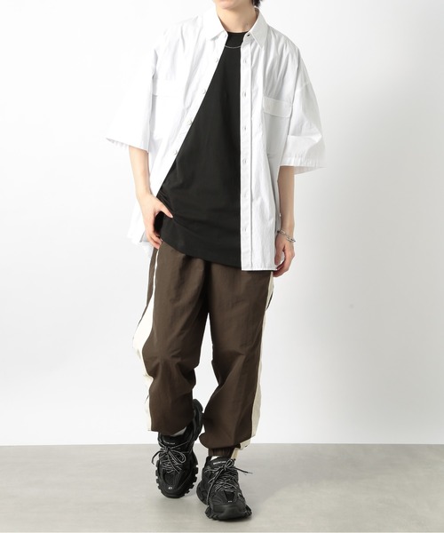 SETUP7(セットアップセブン)の「【SETUP7】ライン入りジャージナイロントラックパンツ SCCH364(その他パンツ・メンズ・ブラック/ホワイト/ブラウン・M/L)」の7枚目の写真