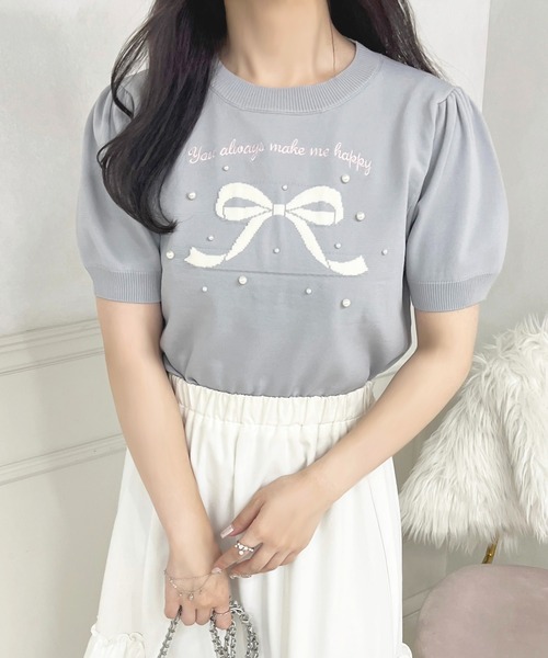 apres jour(アプレジュール)の「アソートリボンニット【ZOZOTOWN限定アイテム】(ニット/セーター・レディース・ピンク/アイボリー/グレー系その他/ブラック・フリー/X-LARGE)」の14枚目の写真