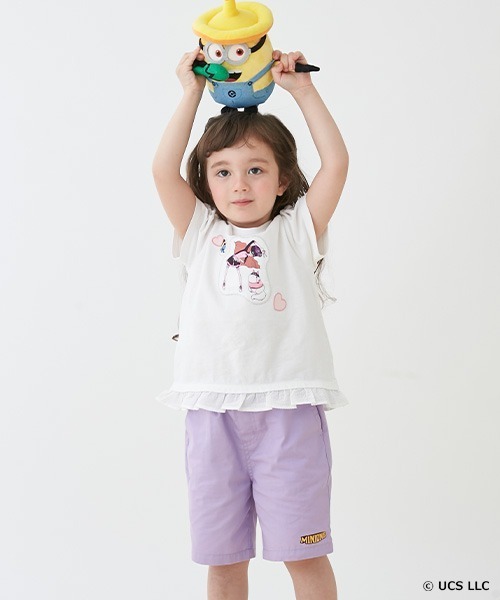 petit main（プティマイン）の「【ミニオン】アソートハーフパンツ（チノパンツ・キッズ・サックスブルー/グレー/ラベンダー/ライトベージュ・80ｃｍ/90cm/100cm/120cm/130cm/110cm）」の13枚目の写真