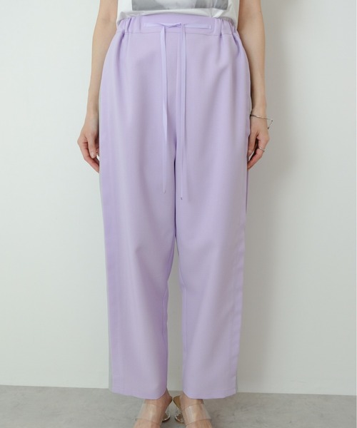 【セール】サイドタック配色テーパードパンツ（スラックス）｜TEVALT（ヴァレット）