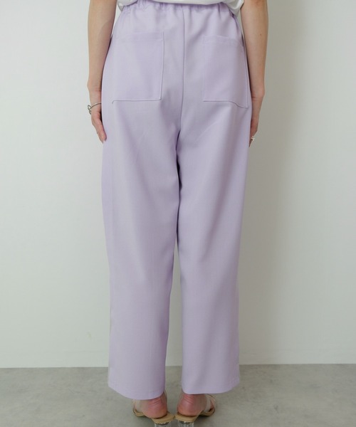 【セール】サイドタック配色テーパードパンツ（スラックス）｜TEVALT（ヴァレット）