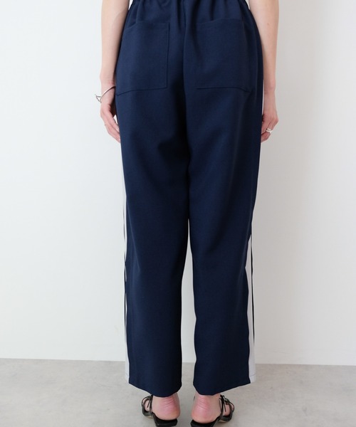 【セール】サイドタック配色テーパードパンツ（スラックス）｜TEVALT（ヴァレット）