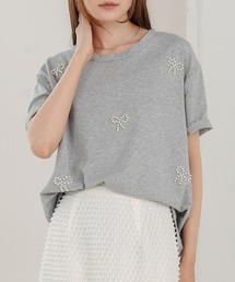 リボンパールTシャツ