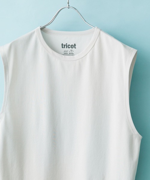 URBAN RESEARCH DOORS(アーバンリサーチドアーズ)の「トリコットノースリーブ(Tシャツ/カットソー・メンズ・ブラック/ホワイト/グレー・MEDIUM/LARGE)」の1枚目の写真