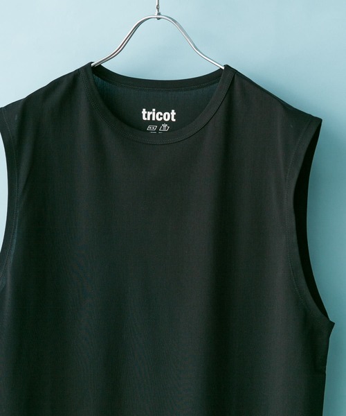 URBAN RESEARCH DOORS(アーバンリサーチドアーズ)の「トリコットノースリーブ(Tシャツ/カットソー・メンズ・ブラック/ホワイト/グレー・MEDIUM/LARGE)」の3枚目の写真