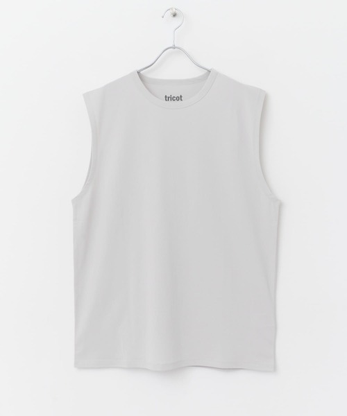 URBAN RESEARCH DOORS(アーバンリサーチドアーズ)の「トリコットノースリーブ(Tシャツ/カットソー・メンズ・ブラック/ホワイト/グレー・MEDIUM/LARGE)」の6枚目の写真