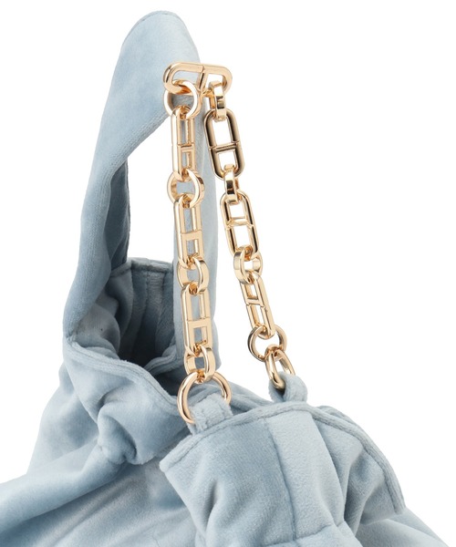 VIS（ビス）の「チェーン付きワンハンドルバッグ（ハンドバッグ・レディース・ブラック/サックスブルー/キナリ・FREE）」の12枚目の写真