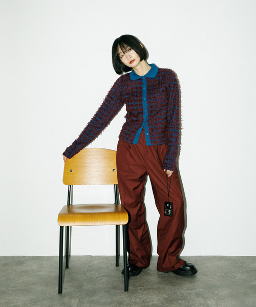 KBF（ケイビーエフ）の「ツイードフリンジニット（ニット/セーター・レディース・グレー系その他/ブルー系その他/ベージュ系その他・ONE）」の16枚目の写真