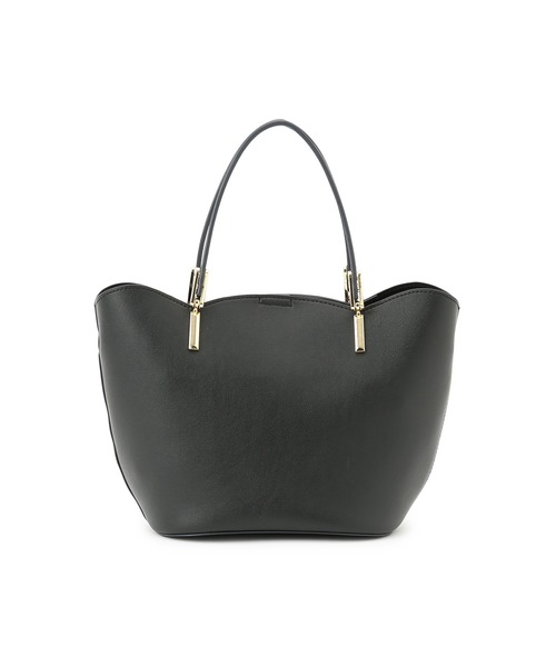 ROPE' PICNIC（ロペピクニック）の「軽量レクタンスカラップミドルトート＆ショルダーバッグ（トートバッグ・レディース・ブラック/キナリ・FREE）」の5枚目の写真