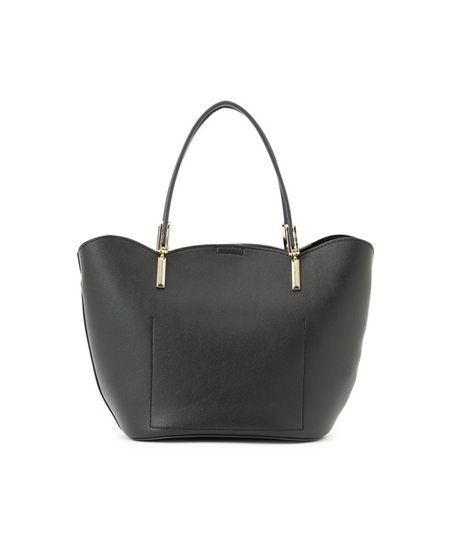 ROPE' PICNIC（ロペピクニック）の「軽量レクタンスカラップミドルトート＆ショルダーバッグ（トートバッグ・レディース・ブラック/キナリ・FREE）」の7枚目の写真