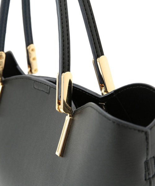 ROPE' PICNIC（ロペピクニック）の「軽量レクタンスカラップミドルトート＆ショルダーバッグ（トートバッグ・レディース・ブラック/キナリ・FREE）」の8枚目の写真