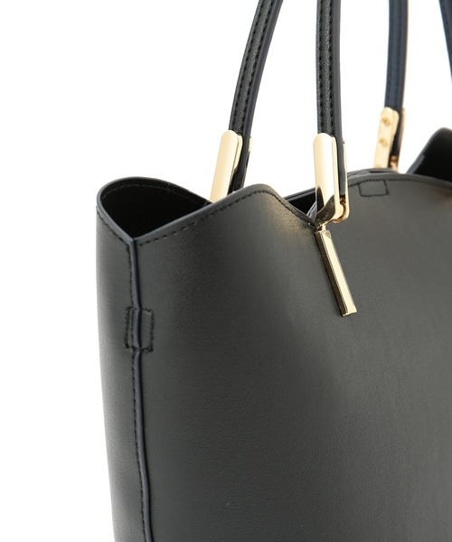 ROPE' PICNIC（ロペピクニック）の「軽量レクタンスカラップミドルトート＆ショルダーバッグ（トートバッグ・レディース・ブラック/キナリ・FREE）」の10枚目の写真