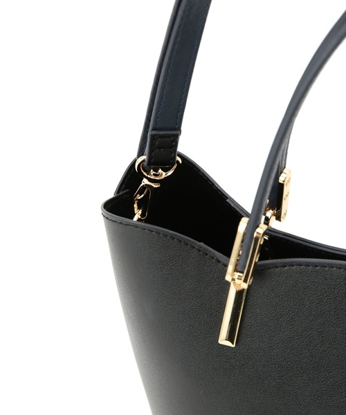 ROPE' PICNIC（ロペピクニック）の「軽量レクタンスカラップミドルトート＆ショルダーバッグ（トートバッグ・レディース・ブラック/キナリ・FREE）」の11枚目の写真