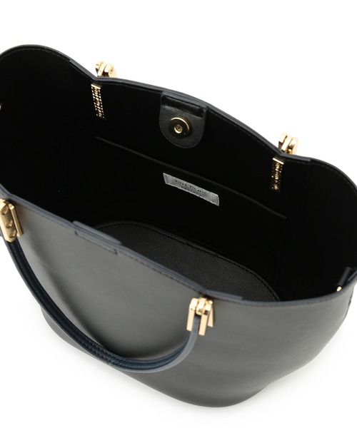 ROPE' PICNIC（ロペピクニック）の「軽量レクタンスカラップミドルトート＆ショルダーバッグ（トートバッグ・レディース・ブラック/キナリ・FREE）」の15枚目の写真