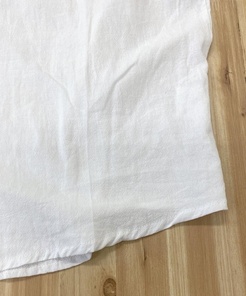 TopIsm（トップイズム）の「コットン無地　半袖オープンシャツとショーツのセットアップ（シャツ/ブラウス・メンズ・ベージュ/ホワイト/グレー/カーキ/ブラック・M/L）」の12枚目の写真