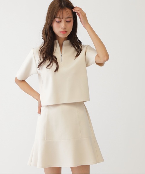 【セール】◇ショート丈ダイバーセットアップ（ワンピース）｜JILL by JILL STUART（ジルバイジルスチュアート）