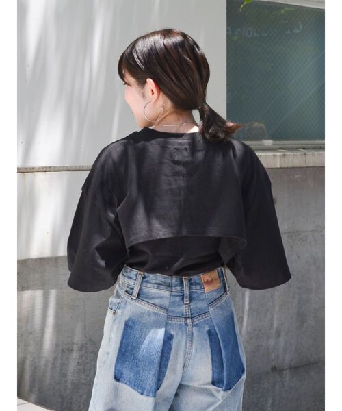 アパルトモン ワイド ルーズ 墨黒カットソー レイヤード アパルトモン ワイド ルーズ 墨黒カットソー レイヤード