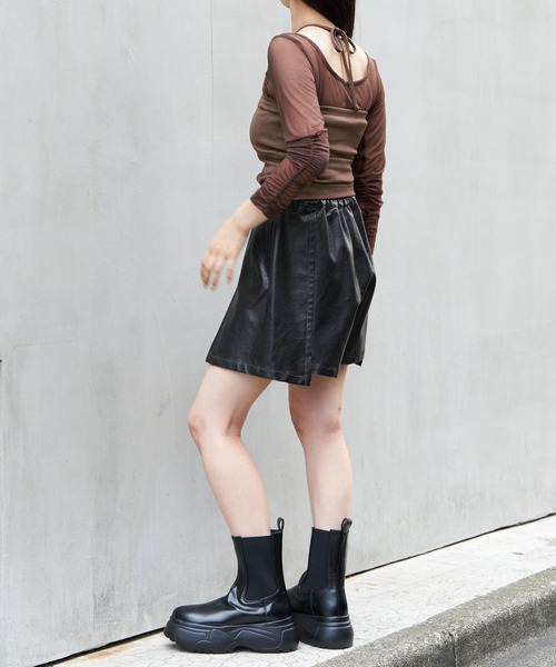 RAY CASSIN（レイカズン）の「サイドゴアブーツ（ブーツ・レディース・グレー/ブラック・M/XL/L）」の6枚目の写真