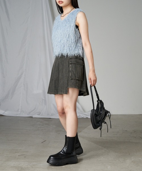 RAY CASSIN（レイカズン）の「サイドゴアブーツ（ブーツ・レディース・グレー/ブラック・M/XL/L）」の18枚目の写真