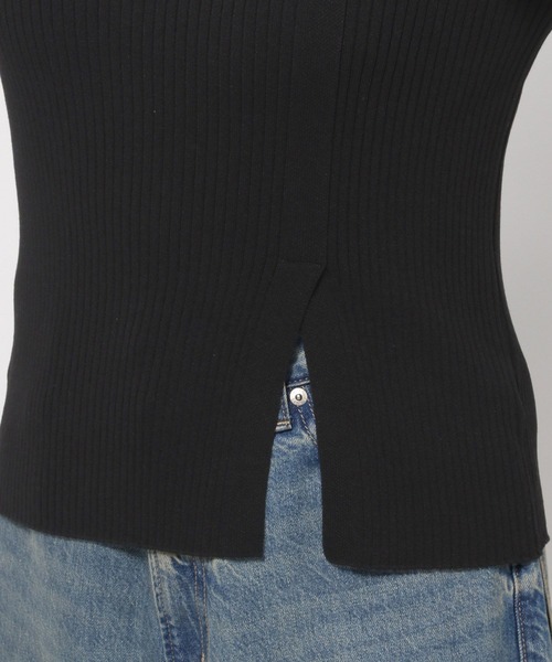 LOWRYS FARM（ローリーズファーム）の「アシメリブ５Ｓ 139013（ニット/セーター・レディース・アイボリー/ブラック/ピンク・FREE）」の22枚目の写真