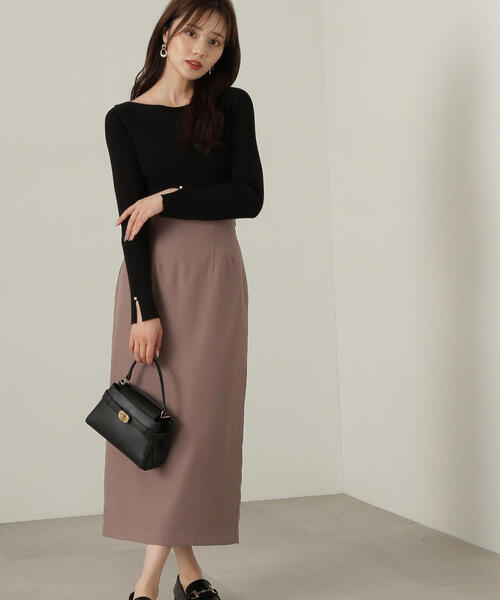 PROPORTION BODY DRESSING(プロポーションボディドレッシング)の「変形リブニット / 1214270905(ニット/セーター・レディース・ブラック/ベージュ/ボルドー・SMALL/MEDIUM)」の4枚目の写真