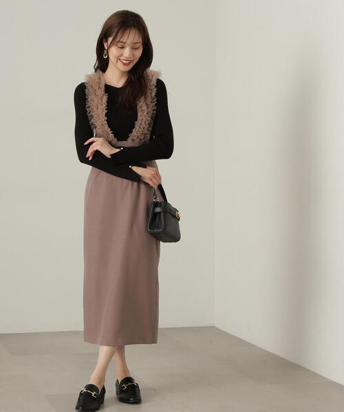 PROPORTION BODY DRESSING(プロポーションボディドレッシング)の「変形リブニット / 1214270905(ニット/セーター・レディース・ブラック/ベージュ/ボルドー・SMALL/MEDIUM)」の5枚目の写真