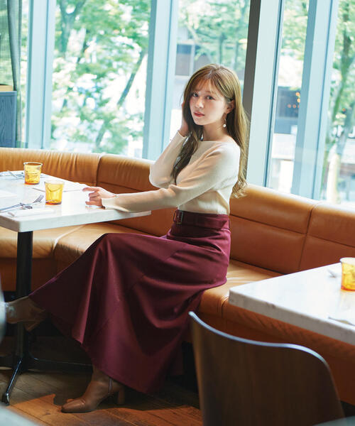 PROPORTION BODY DRESSING(プロポーションボディドレッシング)の「変形リブニット / 1214270905(ニット/セーター・レディース・ブラック/ベージュ/ボルドー・SMALL/MEDIUM)」の12枚目の写真