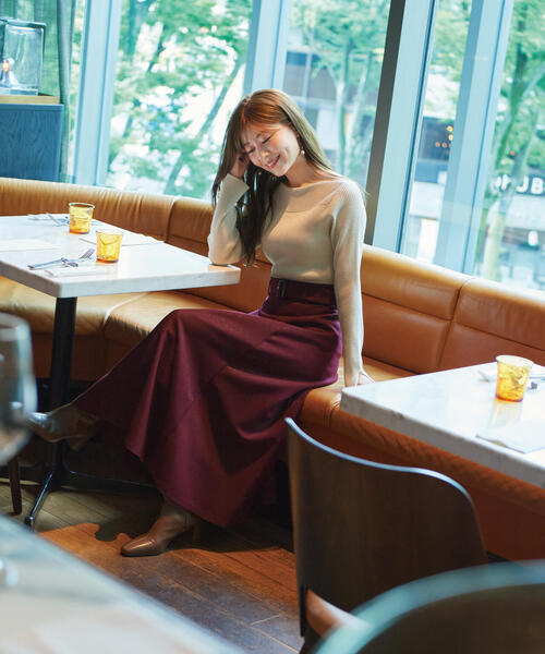 PROPORTION BODY DRESSING(プロポーションボディドレッシング)の「変形リブニット / 1214270905(ニット/セーター・レディース・ブラック/ベージュ/ボルドー・SMALL/MEDIUM)」の13枚目の写真