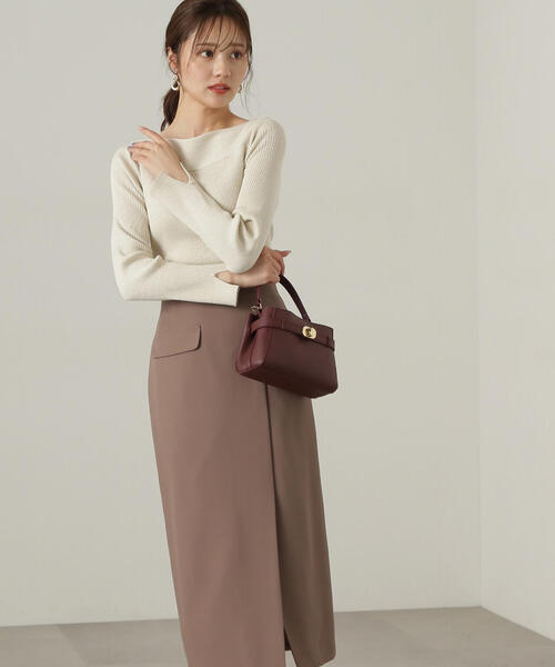 PROPORTION BODY DRESSING(プロポーションボディドレッシング)の「変形リブニット / 1214270905(ニット/セーター・レディース・ブラック/ベージュ/ボルドー・SMALL/MEDIUM)」の19枚目の写真