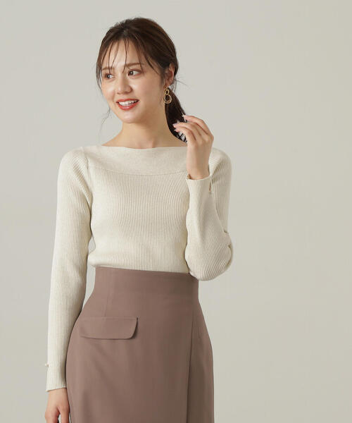 PROPORTION BODY DRESSING(プロポーションボディドレッシング)の「変形リブニット / 1214270905(ニット/セーター・レディース・ブラック/ベージュ/ボルドー・SMALL/MEDIUM)」の20枚目の写真