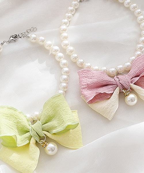 aimoha(アイモハ)の「ペットネックレス(リード/ハーネス/首輪・レディース・ライトグリーン/ピンク/ブルー・SMALL/MEDIUM)」の12枚目の写真