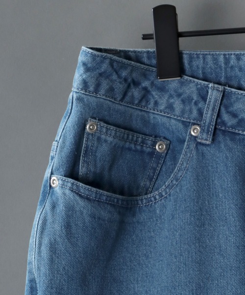 ANPAS（アンパス）の「Wide Tapered Denim Pants/ワイドテーパード デニムパンツ ワイド（デニムパンツ・メンズ・インディゴブルー/ケミカルウォッシュ/ブラック/グレー/ワンウォッシュ・M/L/LL）」の15枚目の写真