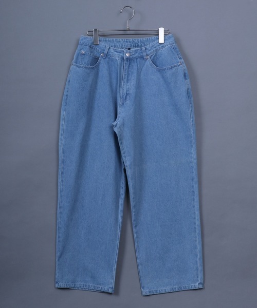 ANPAS（アンパス）の「Wide Tapered Denim Pants/ワイドテーパード デニムパンツ ワイド（デニムパンツ・メンズ・インディゴブルー/ケミカルウォッシュ/ブラック/グレー/ワンウォッシュ・M/L/LL）」の20枚目の写真