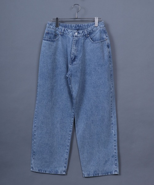 ANPAS（アンパス）の「Wide Tapered Denim Pants/ワイドテーパード デニムパンツ ワイド（デニムパンツ・メンズ・インディゴブルー/ケミカルウォッシュ/ブラック/グレー/ワンウォッシュ・M/L/LL）」の18枚目の写真