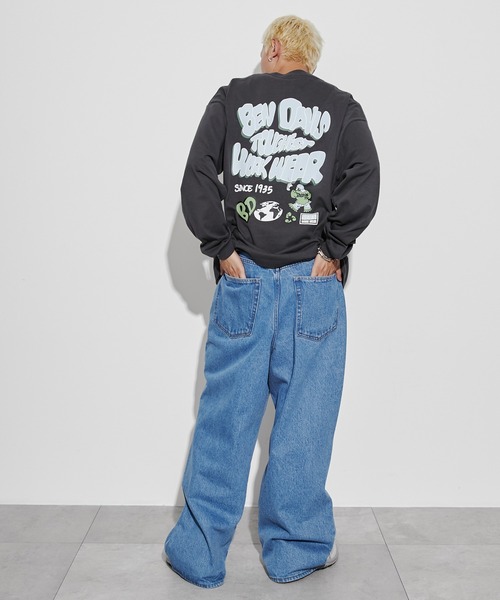 BEN DAVIS（ベンデイビス）の「∴WEGO/別注ベンデイビスプランプロゴT（Tシャツ/カットソー・メンズ・ホワイト/スミクロ/ライトグレー/ブラック・LARGE/MEDIUM/SMALL）」の22枚目の写真