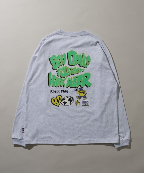 BEN DAVIS（ベンデイビス）の「∴WEGO/別注ベンデイビスプランプロゴT（Tシャツ/カットソー・メンズ・ホワイト/スミクロ/ライトグレー/ブラック・LARGE/MEDIUM/SMALL）」の12枚目の写真